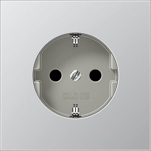 JUNG SCHUKO-Steckdose aluminium AL 1520 KI